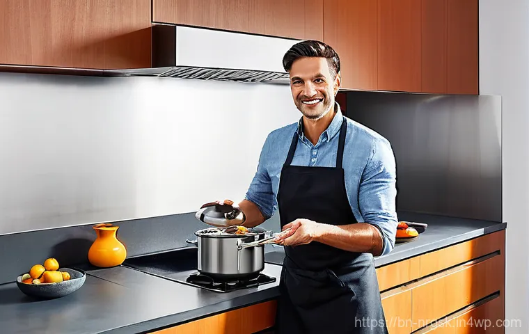 에너지 효율적 조리법으로 시간 관리하기 - **Prompt 1: Efficient Meal Planning and Preparation**
    "A bright and airy modern kitchen, bathed ...