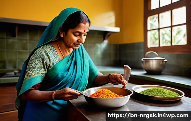 친환경 요리를 위한 에너지 절약 팁 - A modern Bengali kitchen scene showcasing energy-efficient cookware with heat-retentive bases on a g...